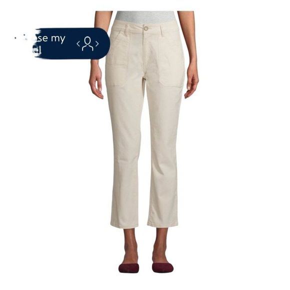 Utility High Rise Straight Leg Cream Pants Sz 10 - Buy 4 Items Get 25% Off - Picture 7 of 7